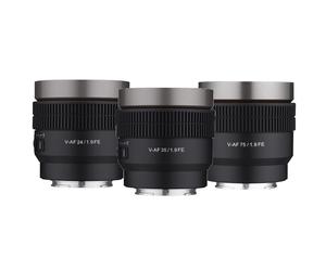 Samyang - Lot de 3 objectifs V-AF T1.9 (24mm/35mm/75mm)