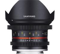 Samyang MF 12 mm T2.2 Objectif Vidéo APS-C MFT avec Bague dentée pour Focus Follow & Ouverture sans cran Objectif Photo Paysage & Architecture & Prises de vue Créatives