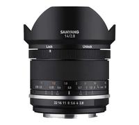 Samyang MF 14 mm F2,8 MK2 pour Nikon F AE - Objectif Grand Angle Manuel pour Plein Format et Distance focale Fixe APS-C Nikon F Mount, 2ème génération D7200, D750, D810, D500, D7500, D850, D780, D6