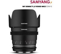 Samyang MF 50mm T1.5 VDSLR MK2 Sony E – Objectif vidéo T1.5 pour Sony E, 50mm, follow focus, plein format & APS-C, résolution 8K