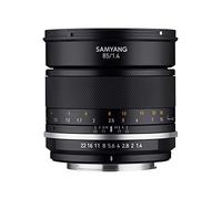Samyang MF 85 mm F1,4 MK2 pour Nikon F AE - Objectif Portrait, Mise au Point Manuelle pour Plein Format et Distance focale Fixe APS-C Nikon F Mount, 2ème génération pour Nikon D750, D5600, D3400,