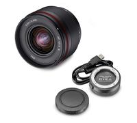 SAMYANG Objectif AF 12 mm F2.0 E + Station d'objectif pour Sony E - Objectif à focale fixe grand angle APS-C à mise au point automatique pour Sony E Mount APSC, pour appareils photo Sony, Noir