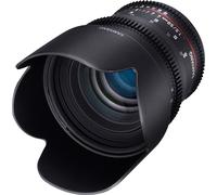 Samyang Objectif vidéo DSLR 50/1,5 pour Canon EF – Mise au point manuelle, bague d’engrenage 0,8, objectif portrait, noir, 50 mm