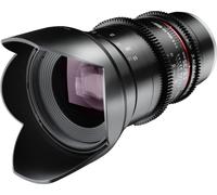 SAMYANG Objectif vidéo DSLR II Sony E 35 mm / T1.5 Objectif vidéo à mise au point manuelle 0,8 Gear à couronne dentée, objectif grand angle noir