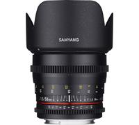 Samyang Objectif vidéo MF 50 mm T1.5 pour reflex MFT, compatible plein format et APS-C, avec ouverture continue et mise au point fluide, objectif caméra pour tournages professionnels