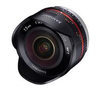 Samyang - Oeil-de-poisson - 7,5 mm - f/3.5 UMC - pour capteur micro 4/3 - Micro Four Thirds - NOIR