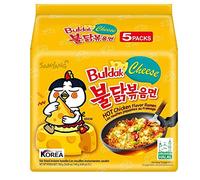 SAMYANG Ramen Saveur Fromage Paquet de 5 sachets de 140g - Nouilles Instantanées Halal - Lot de 2, 4 et 8 Paquets - Livraison Gratuite France - Expédition depuis France par la sté Bo Time (8)