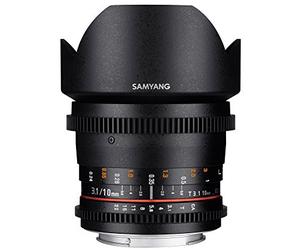 Samyang SAM10T31CANON Objectif pour Appareil photo reflex numérique Canon t/3,1 VDSLR ED AS NCS CS 10 mm Noir