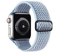 SAMYERLEN BlueFog-38/40 Bracelet en nylon extensible compatible avec Apple Watch 38 mm, 40 mm, 42 mm, 44 mm pour homme et femme