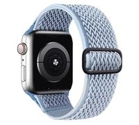 SAMYERLEN BlueFog-38/40 Bracelet en nylon extensible compatible avec Apple Watch 38 mm, 40 mm, 42 mm, 44 mm pour homme et femme
