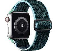 SAMYERLEN Bracelet de montre extensible compatible avec Apple Watch 38 mm, 40 mm, 41 mm, 42 mm, 44 mm, 45 mm, 49 mm pour hommes, femmes et enfants - Bracelet de montre élastique réglable en nylon