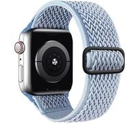 SAMYERLEN Compatible avec les bracelets extensibles Apple Watch 38 mm, 40 mm, 41 mm, 42 mm, 44 mm, 45 mm, 49 mm pour hommes, femmes et enfants, bracelet élastique réglable en nylon tressé iWatch pour