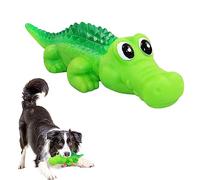Samyuktha Jouet Crocodile interactif durable pour chien avec couineur intégré pour tirer, rapporter et nettoyer les dents Convient pour garder les chiens heureux (couleur aléatoire)