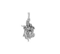 Samyuktha Pendentif en argent sterling (92,5 % de pureté) Dieu Krishna/Bal Gopal/Radha Krishna pour homme et femme en argent pur Lord Krishan/Radha Krishna/Bal Gopal Médaillon pour bonne santé et