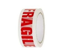SAMZ Packaging Fragile Ruban adhésif d'emballage 48 mm x 90 m | Idéal comme rouleau de ruban adhésif fragile, ruban d'emballage, ruban adhésif d'emballage pour déménagement