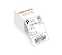 Samz Packaging Lot de 1000 étiquettes de codes-barres thermiques directes pour expédition, 100 x 150 mm, papier enduit de qualité supérieure, adhésif permanent, pour Zebra, Munbyn, Rollo, TSC,