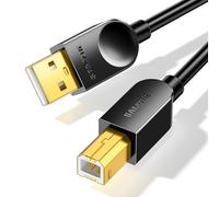 SAMZHE Câble d'imprimante USB A vers B, câble d'imprimante haute vitesse pour ordinateur, ordinateur portable, câble MIDI USB 2.0 compatible avec clavier MIDI/contrôleur DJ/DAC/Yamaha Casio piano
