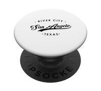 San Angelo Texas TX River City pour Homme et Femme PopSockets PopGrip Adhésif