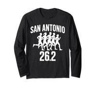 San Antonio 26.2 Running Marathon Finisher Runner Run Fast Manche Longue