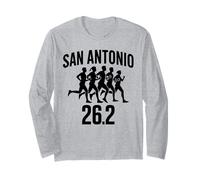 San Antonio 26.2 Running Marathon Finisher Runner Run Fast Manche Longue