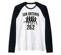San Antonio 26.2 Running Marathon Finisher Runner Run Fast Manche Raglan