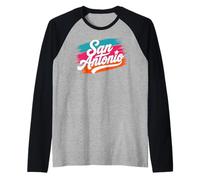 San Antonio Classic Vintage Retro Men Women Kid Manche Raglan