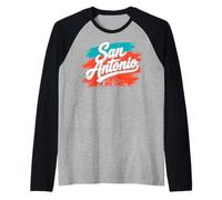 San Antonio Classic Vintage Retro Men Women Kid Manche Raglan