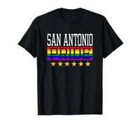 San Antonio Pride Texas Drapeau Arc-en-Ciel Lesbienne Queer LGBT T-Shirt