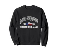 San Antonio Remember The Alamo Vintage Typographie Sweatshirt