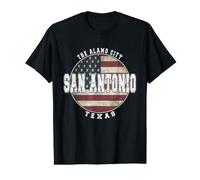 San Antonio Texas, Drapeau américain Vintage T-Shirt Graphique avec Valeur
