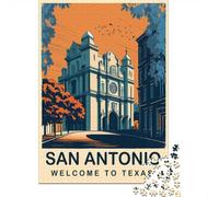 San Antonio Texas, Puzzle Classique Adulte 1000 Pièces, 52x38cm/1000pcs