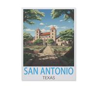 San Antonio, Texas,Puzzles Puzzle en Papier Abstrait 1000 Pièces Adultes Puzzles Haute Difficulté Cadeau d'apprentissage Créatif(50x70cm)-DO24