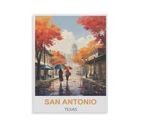 San Antonio Texas，Puzzles Puzzle en Papier Abstrait 1000 Pièces Adultes Puzzles Haute Difficulté Cadeau d'apprentissage Créatif（38x26cm）-HI50