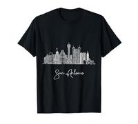 San Antonio Texas Skyline US Voyage Souvenirs Paysage urbain T-Shirt