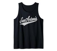 San Antonio Texas Varsity Script Jersey Sporty Style Débardeur
