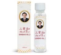 San Bao Oil Blanche - Huile de Massage Traditionnelle thaïlandaise - Flacon 25 cc - Parfum Frais et Délicat - Origine thaïlande