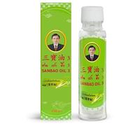 San Bao Oil Vert - Huile de Massage Traditionnelle - Flacon 25 cc - Parfum Frais et Naturel