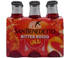 San Benedetto Bitter Rosso Apéritif sans alcool 98ml 6 pcs