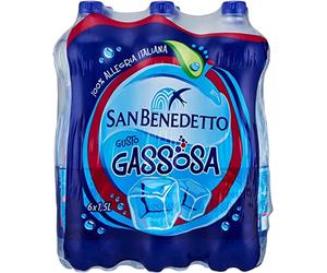 San Benedetto Gassosa Lot de 12 bouteilles de soda PET rafraîchissantes 1,5 l