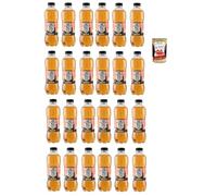 San Benedetto THE PESCA ZERO 24X 500ML, thé glacé le «Peach Without Sugar Pet jetable, thé glacé rafraîchissant, sans conservateurs et colorants artificiels + Italian Gourmet polpa 400g