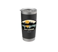 San Candido Italy Design Souvenir de vacances Gobelet isotherme en acier inoxydable double paroi
