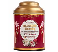 SAN-CHA Tea Boutique Lot de 25 sachets de thé pyramidal 100 % biodégradables, aide à détoxifier la peau pour une peau riche et claire, 25 g