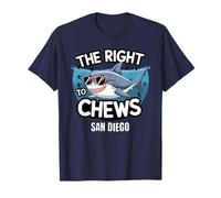 San Diego, CA, The Right to Mâche : un super requin blanc amusant T-Shirt
