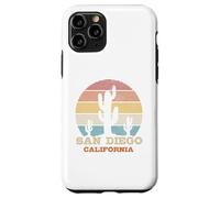 San Diego California Cactus Vintage Rétro Cadeau Souvenir Coque pour iPhone 11 Pro