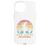 San Diego California Cactus Vintage Rétro Cadeau Souvenir Coque pour iPhone 15