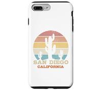 San Diego California Cactus Vintage Rétro Cadeau Souvenir Coque pour iPhone 7 Plus/8 Plus