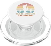 San Diego California Cactus Vintage Rétro Cadeau Souvenir PopSockets PopGrip pour MagSafe