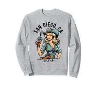 San Diego California USA Cowgirl Style Western Sweatshirt