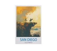 San Diego, Californie,Puzzles Personnalisés, 1000 Pièces Puzzle en Bois, pour Enfants Adultes Famille Jeu Difficulté Défi Puzzles(75x50cm)-GD17