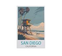 San Diego, Californie,Puzzles Personnalisés, 1000 Pièces Puzzle en Bois, pour Enfants Adultes Famille Jeu Difficulté Défi Puzzles(75x50cm)-J61
